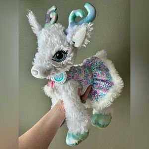 Glisten the Snow Christmas Reindeer Plush Stuffed Animal dress Build-A-Bear 15”